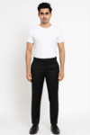 Men’s Classic Black Slim-Fit Formal Trousers