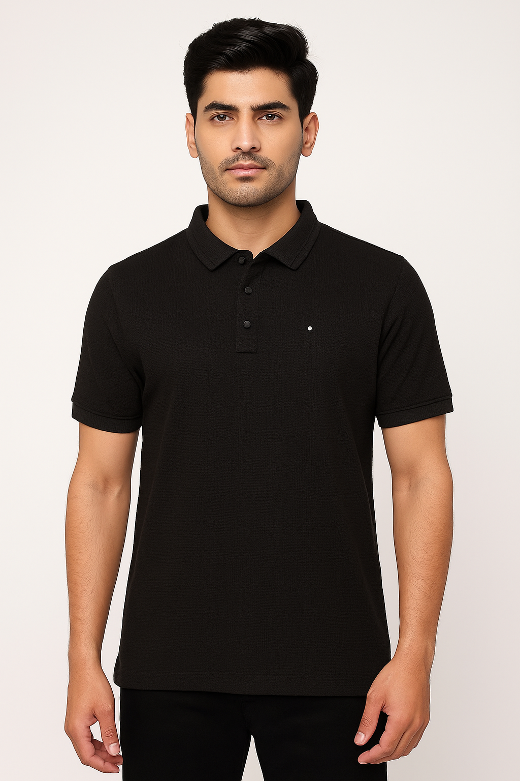 Classic Black Polo T-Shirt for Men
