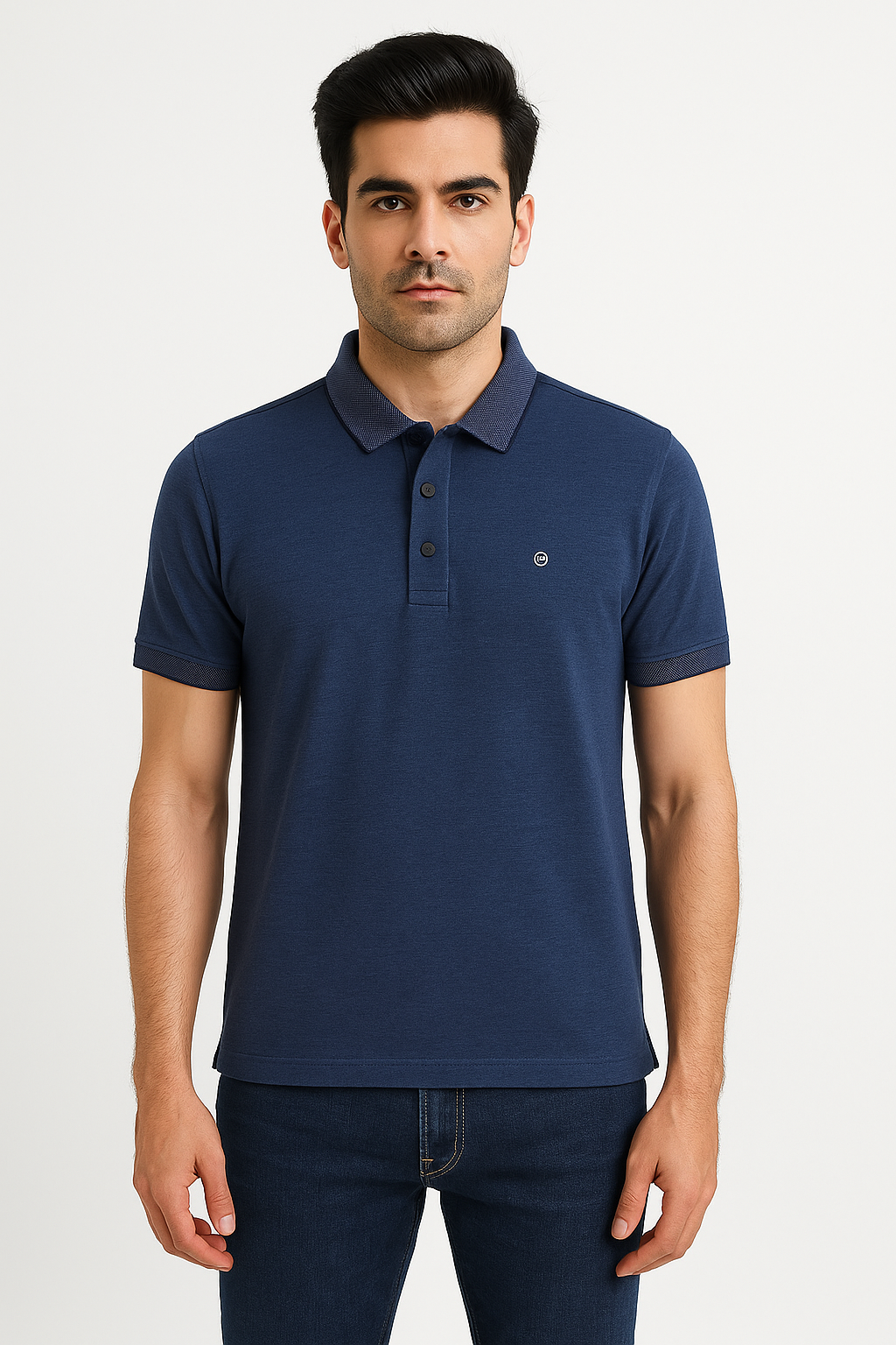 Men’s Classic Navy Blue Polo T-Shirt
