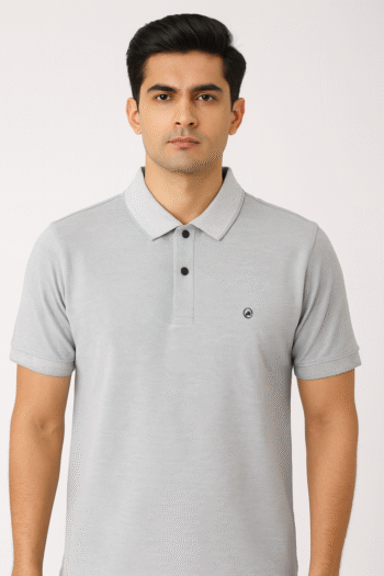 Light Grey Polo T-Shirt for Men
