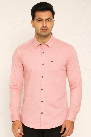 Blush Pink Slim Fit Formal Shirt