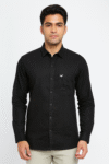 Men’s Classic Black Solid Shirt