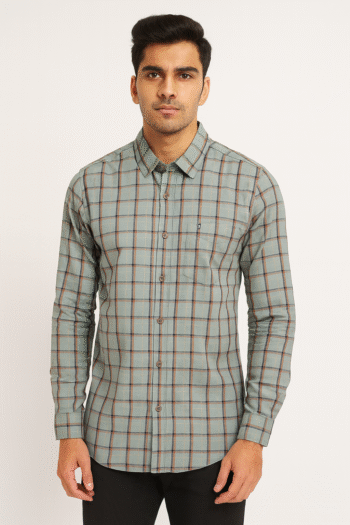 Men’s Green Checked Shirt