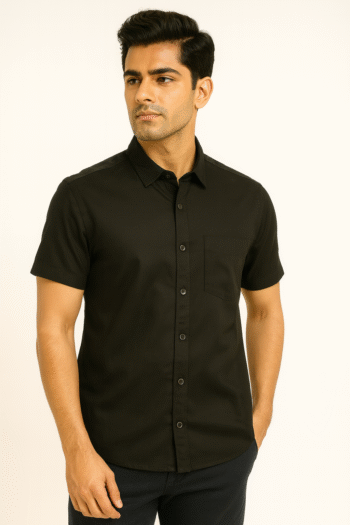 Men’s Classic Black Short Sleeve Shirt