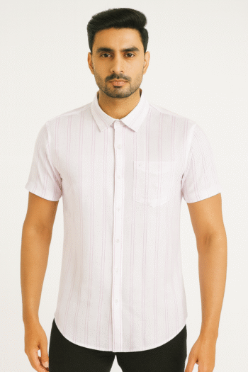 Men’s Solid Maroon Casual Shirt
