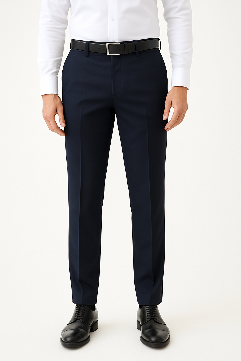Classic Navy Blue Formal Trousers