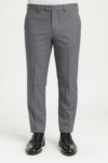 Men’s Steel Grey Ankle Fit Formal Trousers – Modern Tailored Comfort