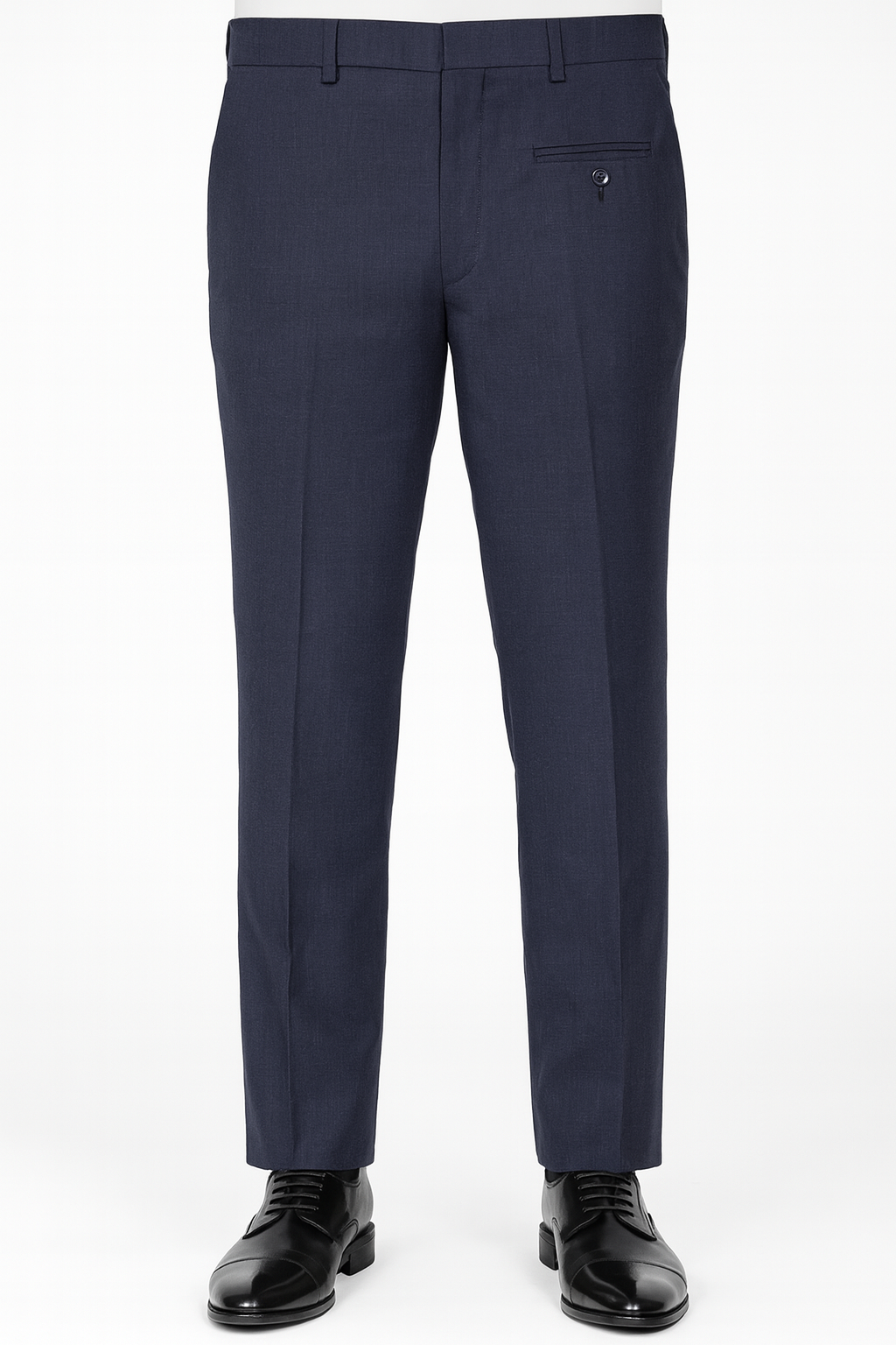 Men’s Classic Navy Slim Fit Formal Trousers – Refined Business Essential