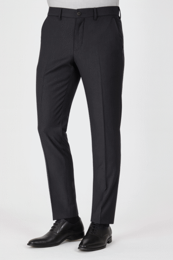 Men’s Classic Black Slim-Fit Formal Trousers