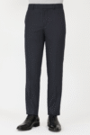 Men’s Charcoal Grey Slim-Fit Formal Trousers