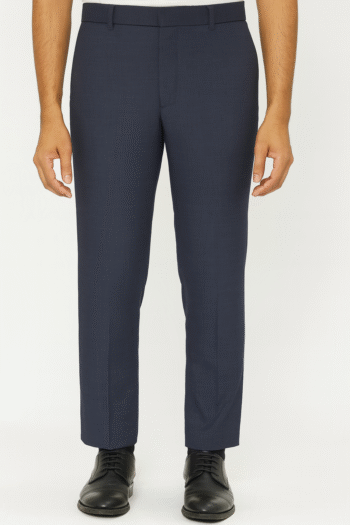 Men’s Deep Navy Slim-Fit Formal Trousers