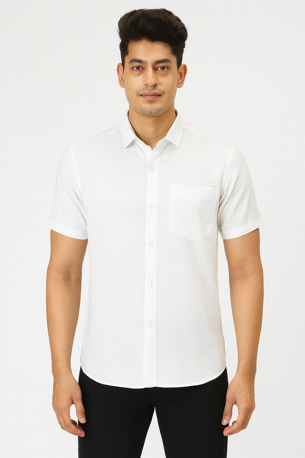 Men’s Classic White Short Sleeve Shirt