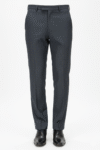Men’s Charcoal Grey Slim-Fit Formal Trousers