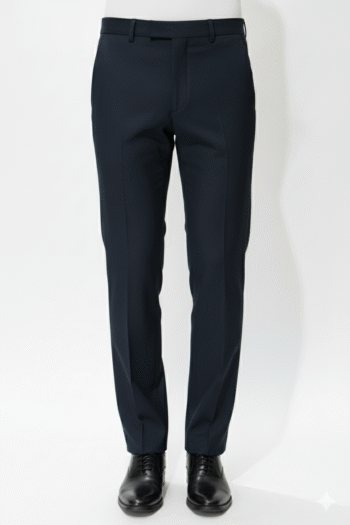 Men’s Deep Navy Slim-Fit Formal Trousers