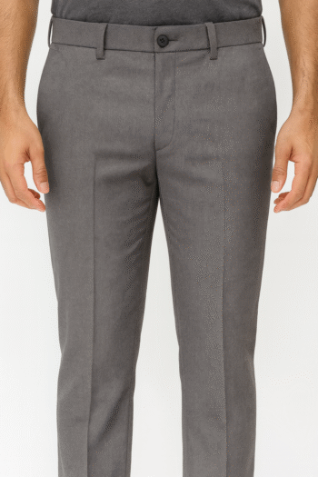 Men’s Modern Slim-Fit Formal Trousers – Graphite Grey