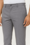 Men’s Slim-Fit Formal Trousers – Light Grey