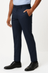 Men’s Navy Slim-Fit Tailored Trousers