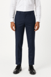 Men’s Navy Slim-Fit Formal Trousers