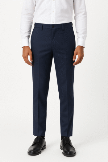 Men’s Navy Slim-Fit Formal Trousers