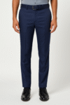 Men’s Deep Navy Slim-Fit Formal Trousers