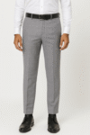 Men’s Slim-Fit Light Grey Formal Trouser