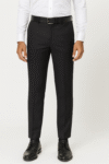 Men’s Slim-Fit Classic Black Formal Trouser