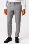 Men's Slim-Fit Light Grey Formal Trousers