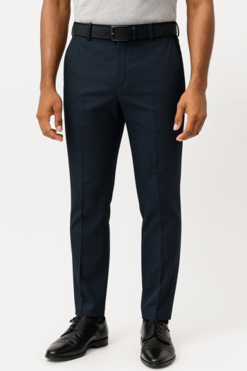 Men’s Classic Slim-Fit Navy Dress Pants