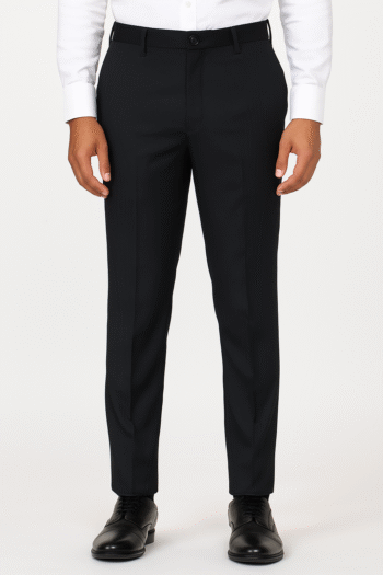 Men’s Slim-Fit Black Formal Dress Pants