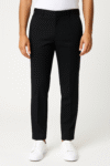 Men’s Slim-Fit Formal Trousers – Classic Black